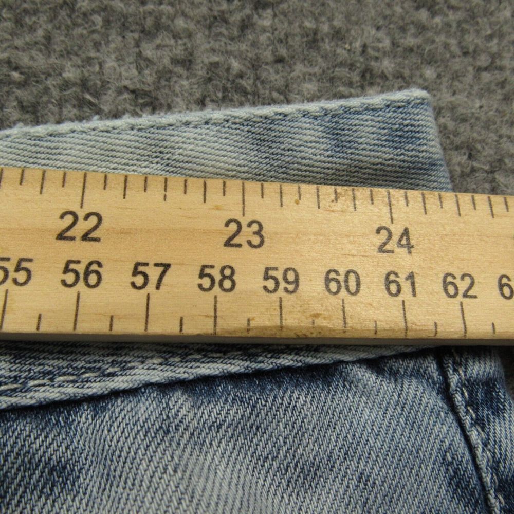 Southpole Shorts Men 48x12 Distressed Jean Blue Baggy Hip Hop Skate Jorts Faded - Picture 4 of 12
